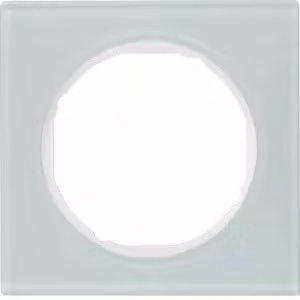 Hager 10112209 Schalter de Light Glas Bianco