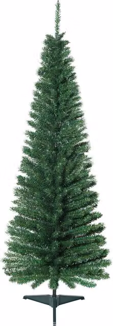 Albero di Natale in Pino Artificiale HOMCOM Verde, Altezza: 150 cm, con 294 Rami e Base Pieghevole Rimovibile