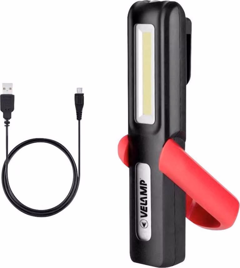 SELVA Luce da lavoro a LED 2 in 1 con gancio e magnete - ricaricabile!