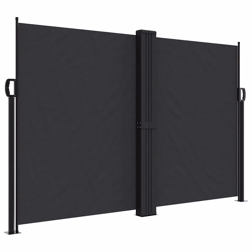 Tenda da sole laterale retrattile DESIGN IN nera in poliestere con struttura in alluminio e acciaio, L: 1200 cm, H: 160 cm – 2