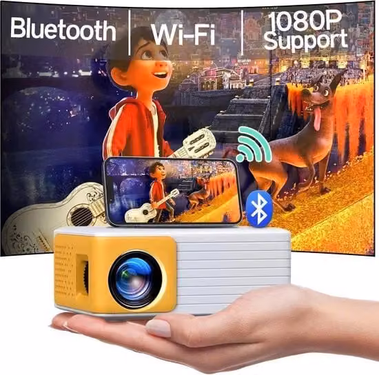Proiettore Mini - Full HD - USB - Portatile - Regalo