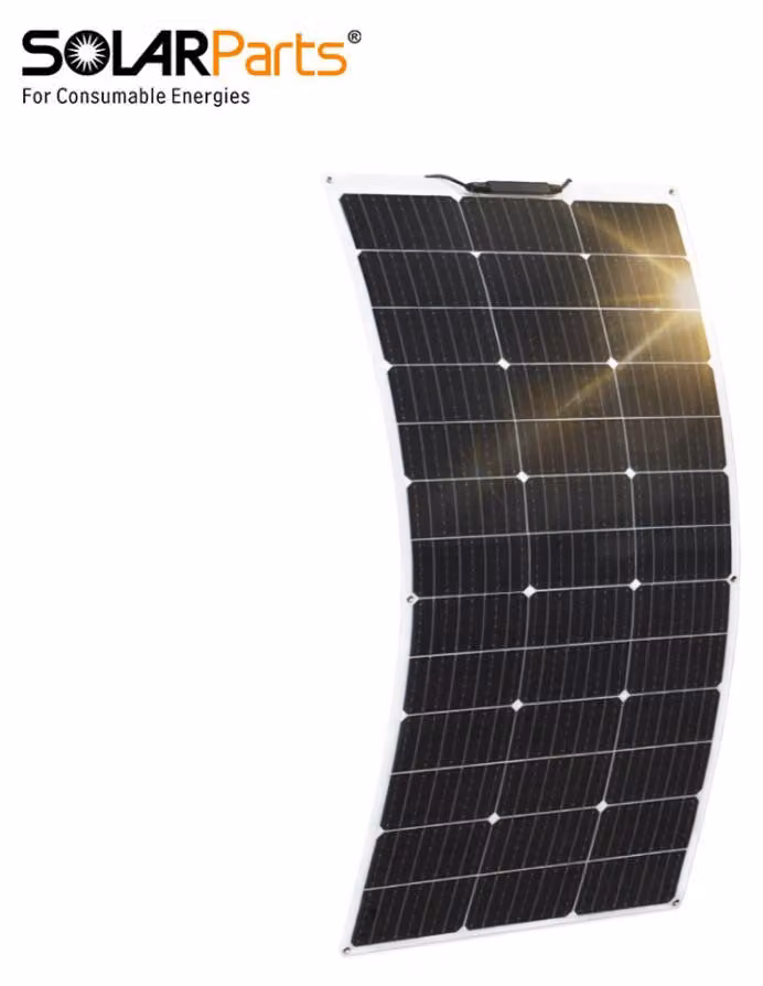 Pannello solare flessibile bianco - 140 watt - 1140x530x2,5 mm - Silicio monocristallino - Adatto per balconi, camper e barche