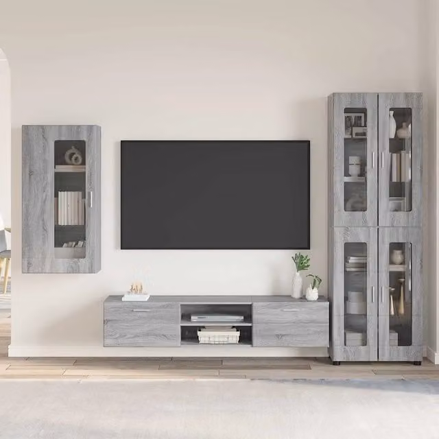 Set mobile TV FLORIN 3 pz Grigio Sonoma Legno ingegnerizzato 3397950
