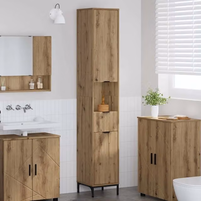 Mobile da Bagno Rovere artigianale 31,5 x 33 x 190 cm 883413