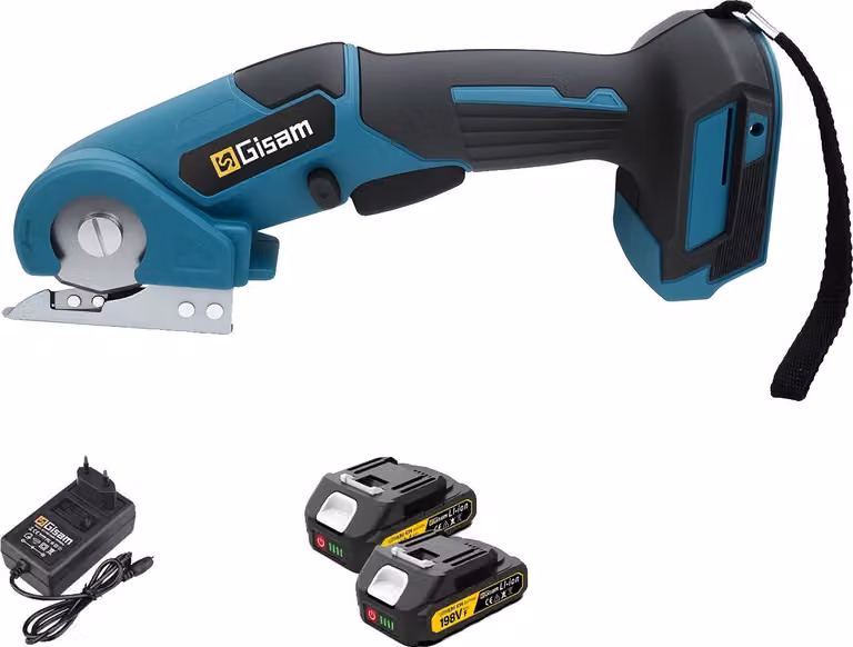 Forbici elettriche, taglio ad alta velocità, design ergonomico, 2 batterie