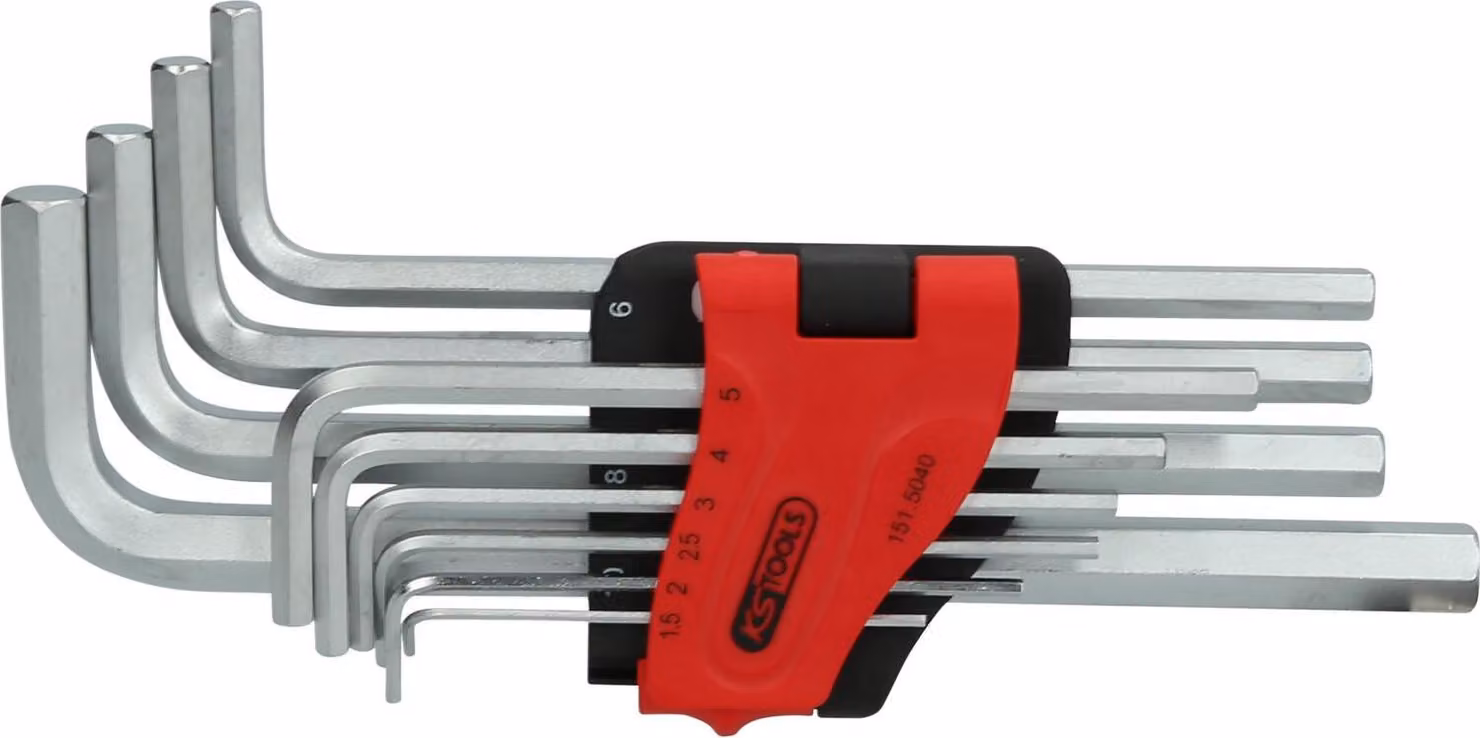 KS TOOLS Set di chiavi esagonali, lunghe, 10 pezzi ( 151.5040 )