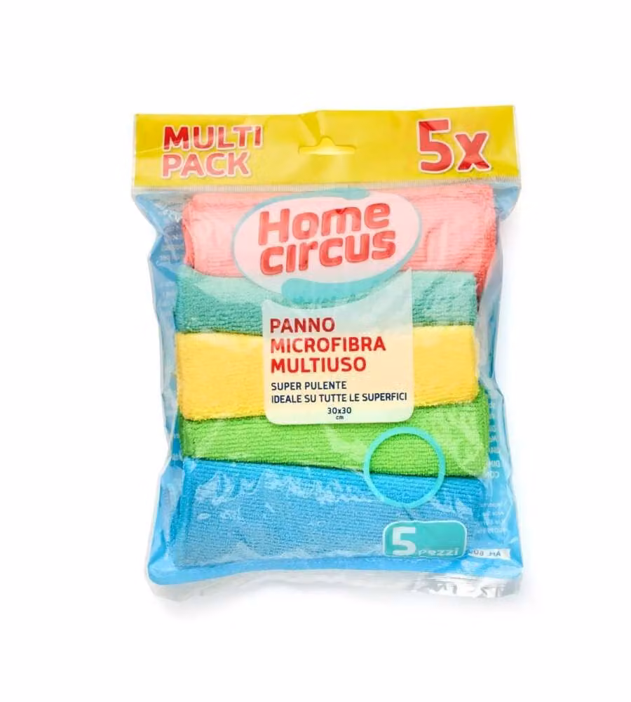 Panno Microfibra 30x30 5pz