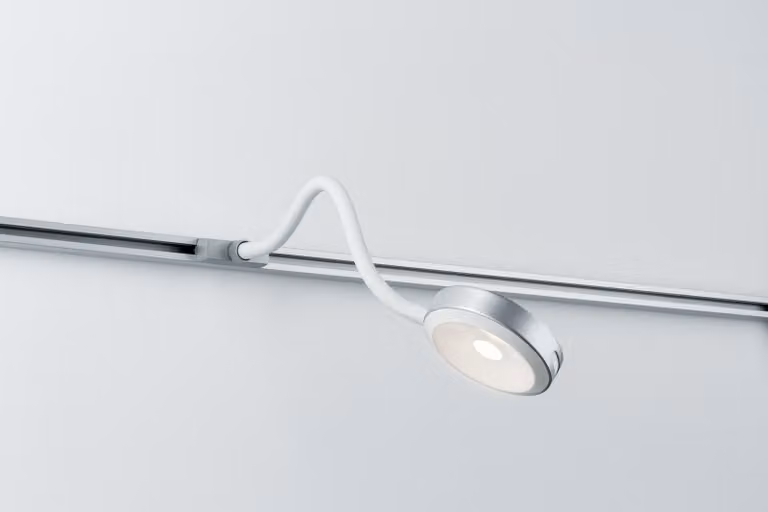 Lampada da lettura a LED Paulmann URail, modello Discus, 1x5,5W, finitura cromata opaca, 230V, materiali: metallo/plastica