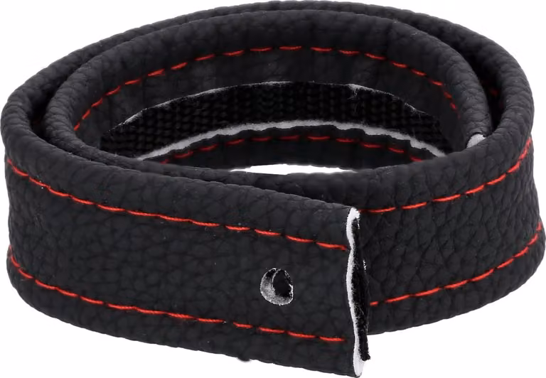 Cintura di sicurezza, nera con cuciture rosse