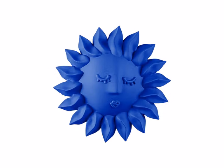Magna Graecia Decorazione da Parete Sole - Blu