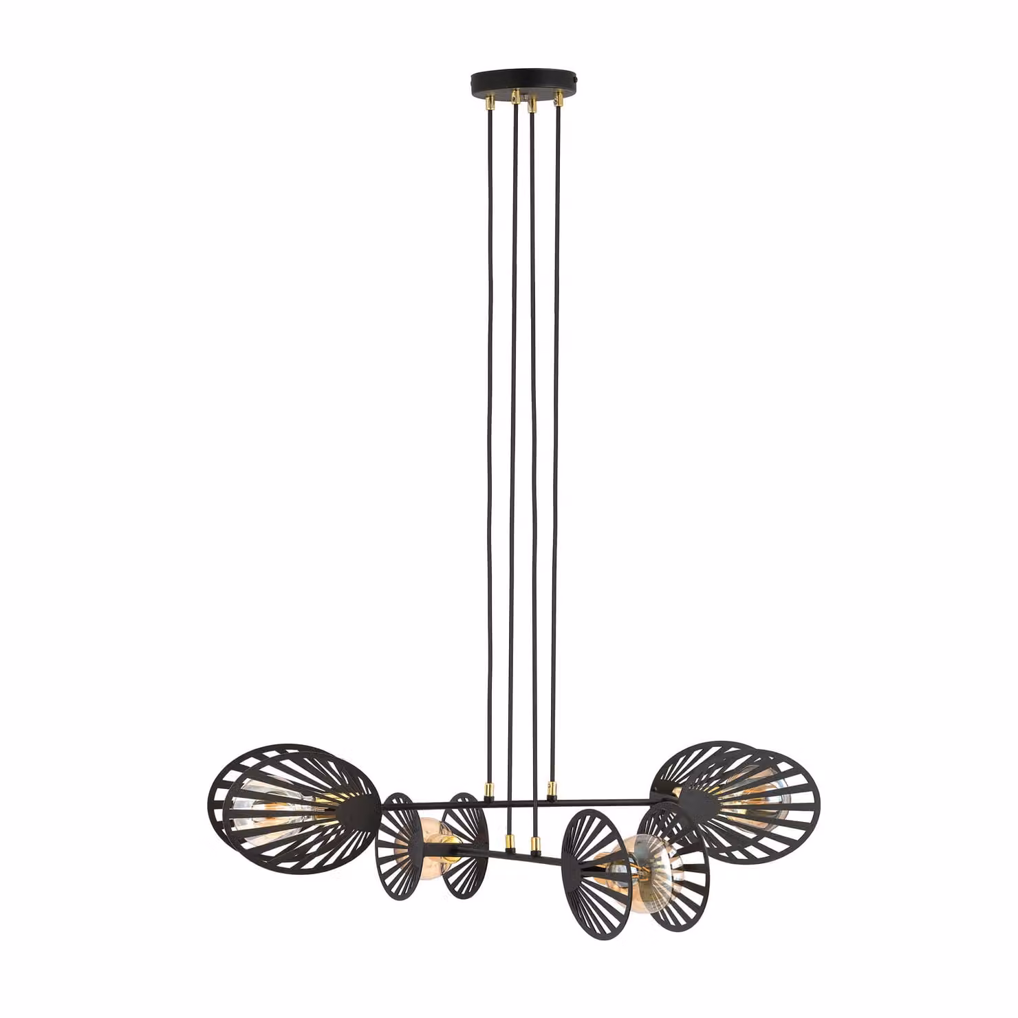 Lampadario Emibig 4xE27 60W PLAYA 4 BLACK 1146/4