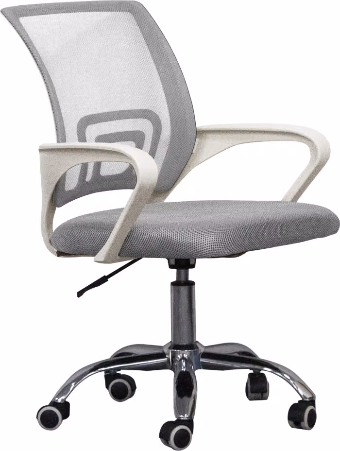 VDD Sedia da ufficio - grigio/bianco - ergonomica - regolabile in altezza