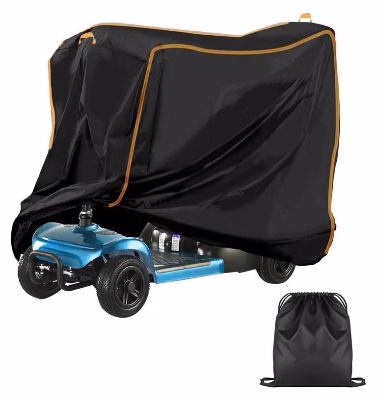 Copertura per scooter elettrico, modello 420D Oxford, impermeabile e con protezione UV, adatta a scooter per la mobilità a 3 e 4 ruote, dimensioni L 124x99x58 cm