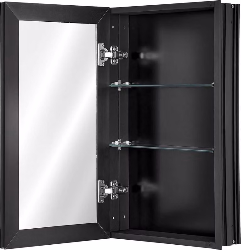 Armadietto dei medicinali Armadietto dei medicinali con specchio 14" x 24" Ripiani regolabili