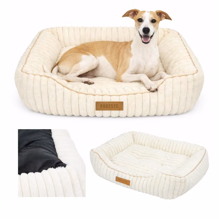 Dogeste cuccia per cane CALMI 85x65x15 cm, velluto a coste, antiscivolo