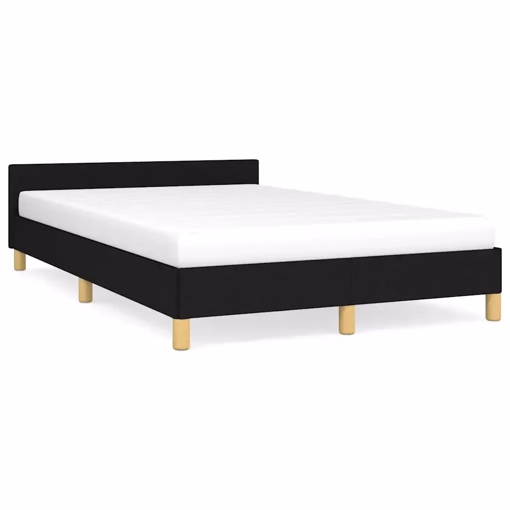 Struttura Letto Design Mania con Giroletto Imbottito in Tessuto Nero L/P/H: 120 x 200 cm – 2