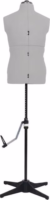 Manichino Maschile Regolabile Grigio e Nero in Plastica Taglia 37-45 CFW5637330