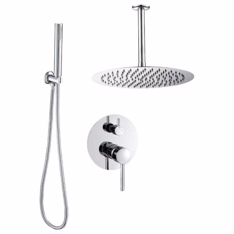 Rubinetto per doccia da incasso SLIGO cromato con soffione da 20 cm