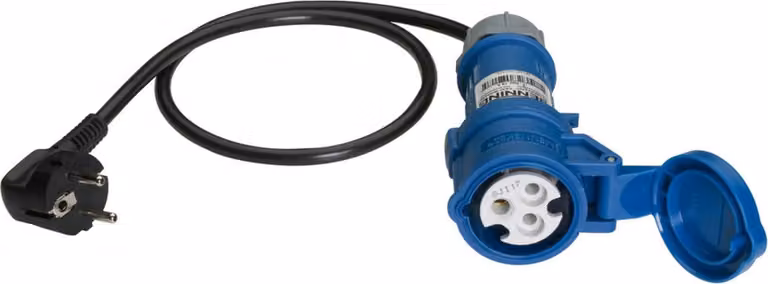 Adattatore di misura Benning 32 A CEE 3 poli - spina Schuko 044144