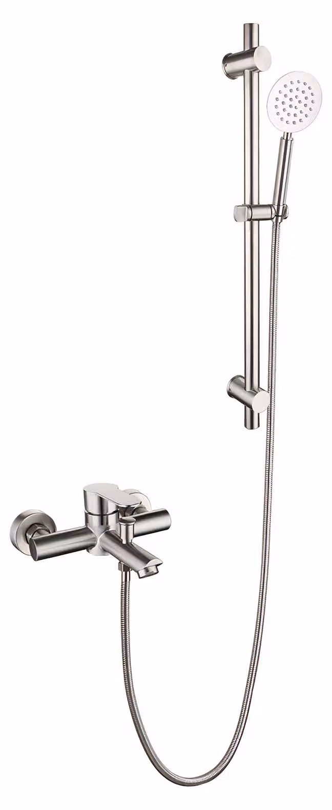 Set doccia - Sistema doccia moderno - Acciaio inossidabile 304 - Resistente alla corrosione - Barra regolabile - Tubo flessibile - Montaggio semplice - 53 x 44 x 52 cm