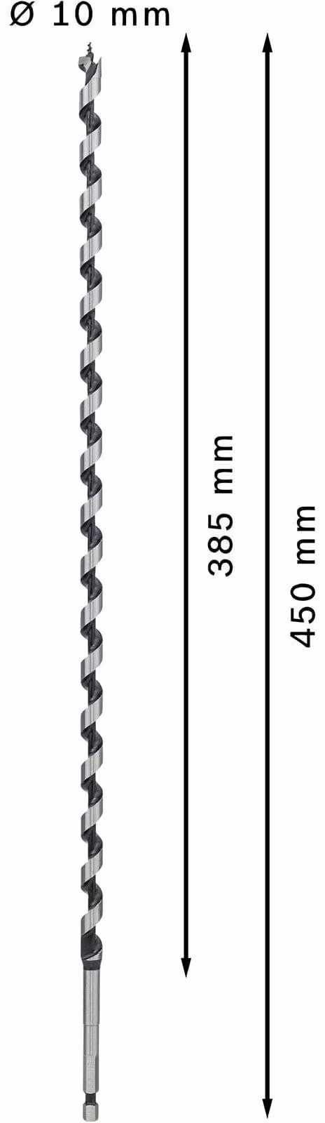 PRO Legno Punta per legno, 10 x 385 x 450 mm