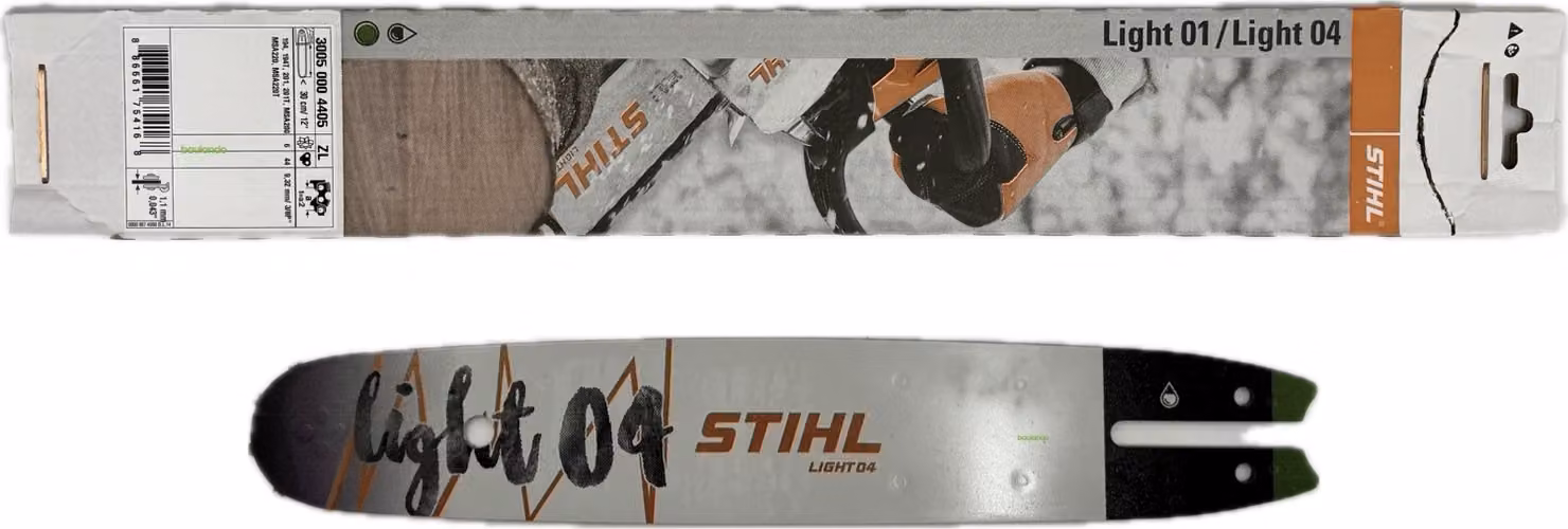 Guida STIHL Light 04, 30 cm / 12", passo 3/8", spessore 1,1 mm, codice prodotto 30050004405