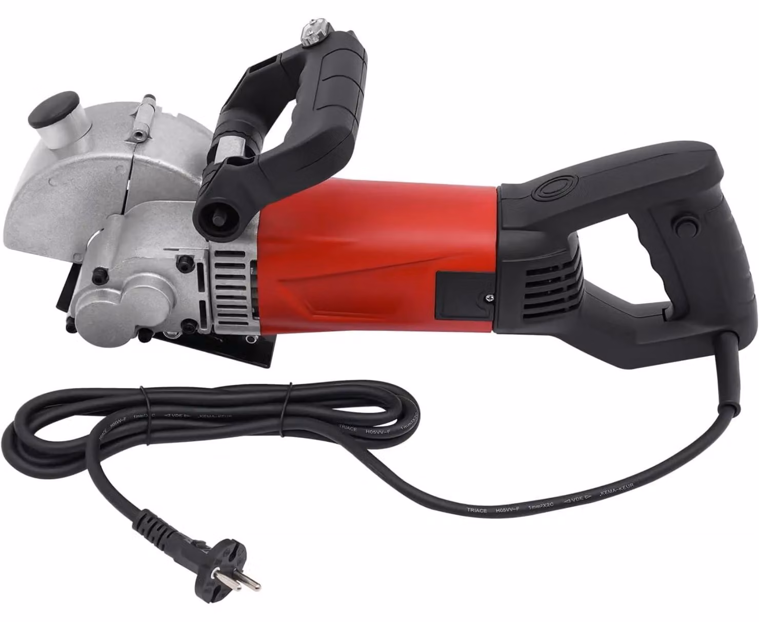 Fresatrice elettrica per scanalature a muro - Fresatrice per scanalature in cemento - 220V, 2800W - 7000 giri/min - 5 dischi - Portatile, con pompa dell'acqua integrata