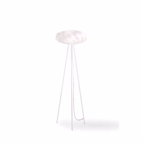 Piantana Moderna Polilux ® Bianco E Metallo 1 Luce E27
