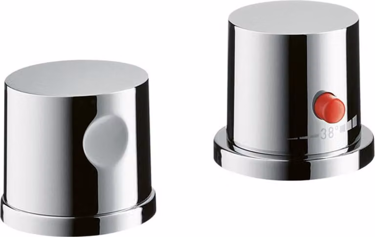 hansgrohe AXOR AXOR Uno 2 trous pour jante de baignoire, thermostat, 2 consommateurs, 38480000, 38480000