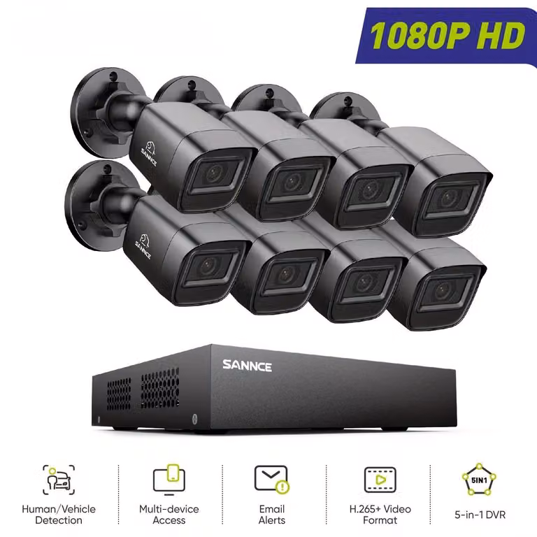 Kit di telecamere di sicurezza - Telecamera di sicurezza - Sistema di videosorveglianza - Sistema di videosorveglianza a circuito chiuso (CCTV)
