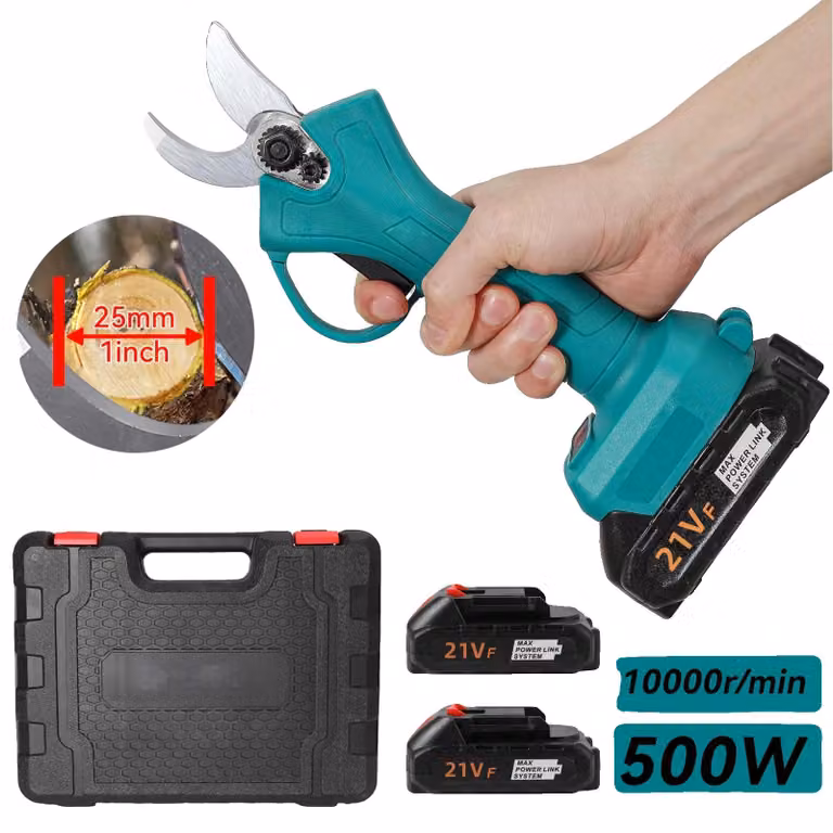 Tagliasiepi elettrici, motore brushless, design senza fili, 500 W, 25 mm