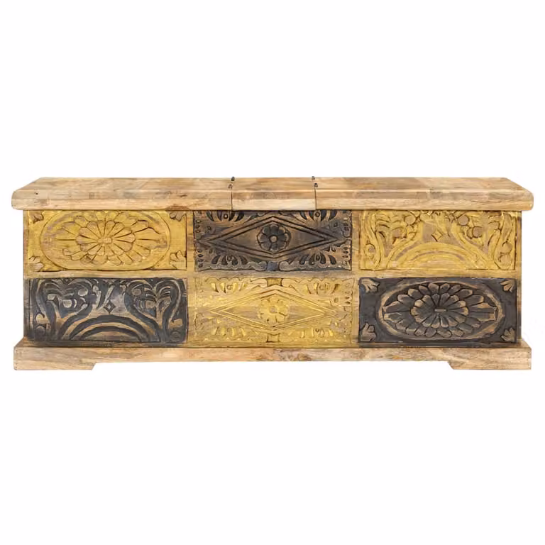 Tavolino 100 x 50 x 35 cm in legno massiccio di mango