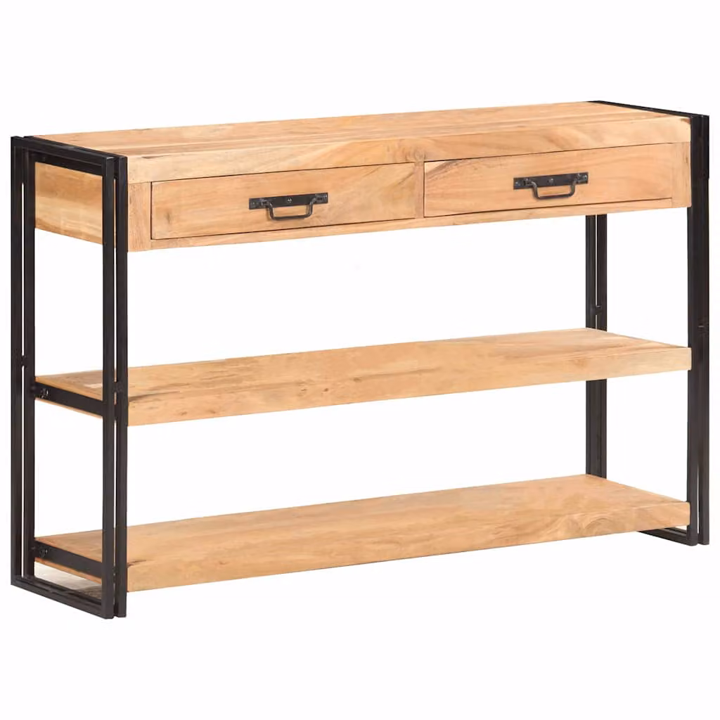 vidaXL Credenza 120x30x75 cm in Legno Massello di Acacia