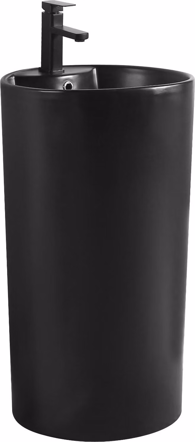 Mexen Mana lavabo a colonna 45 x 45 cm, nero opaco - 26074670