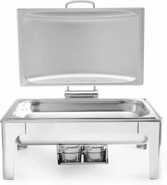 Chafing dish Hendi Profi Line GN 1/1 in acciaio inox satinato argento, capacità 9L