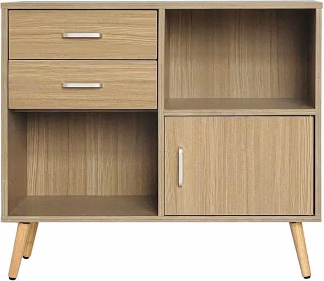 Madia Phoenix Casa Collection in legno marrone L: 80 cm, P: 30 cm, H: 70 cm