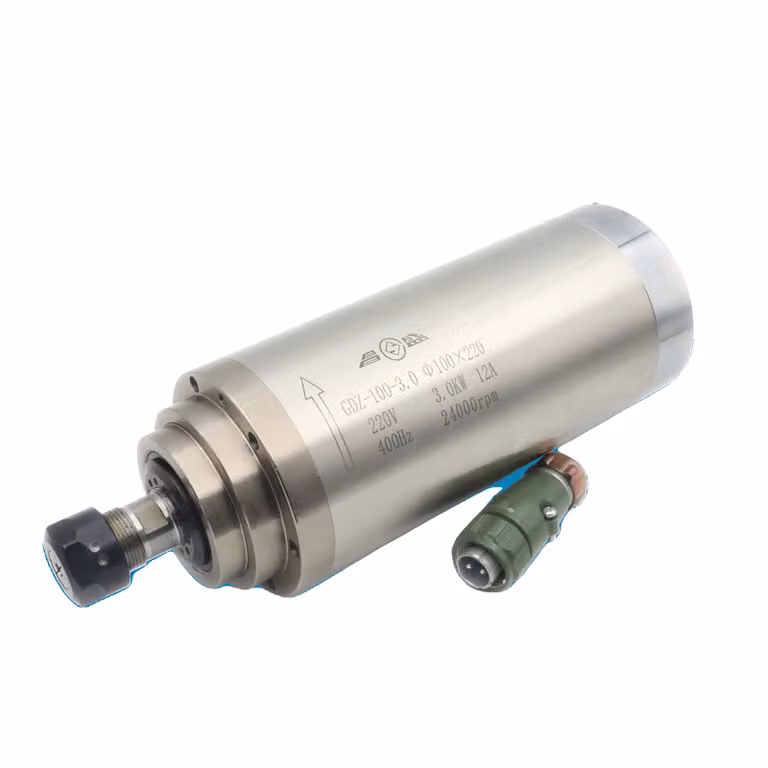 Motore mandrino CNC raffreddato ad acqua, potenza 3 kW, velocità 24000 giri/min, pinza di serraggio ER20