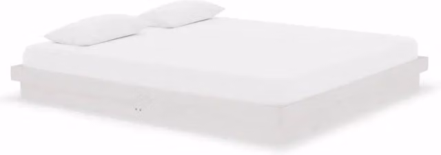 Letto matrimoniale | Letto per adulti | Giroletto Bianco in Legno Massello 180x200 cm Super King