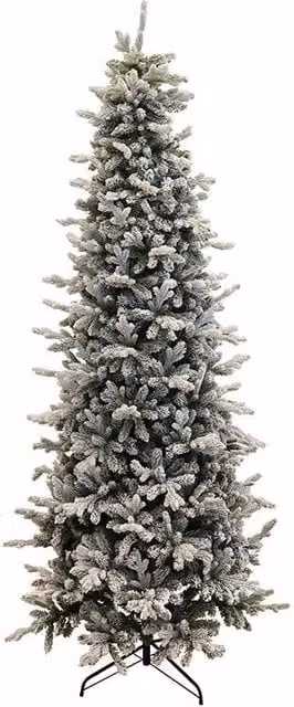 Albero di Natale Artificiale Innevato 240 cm 88 Rami Pino Silvestre Verde