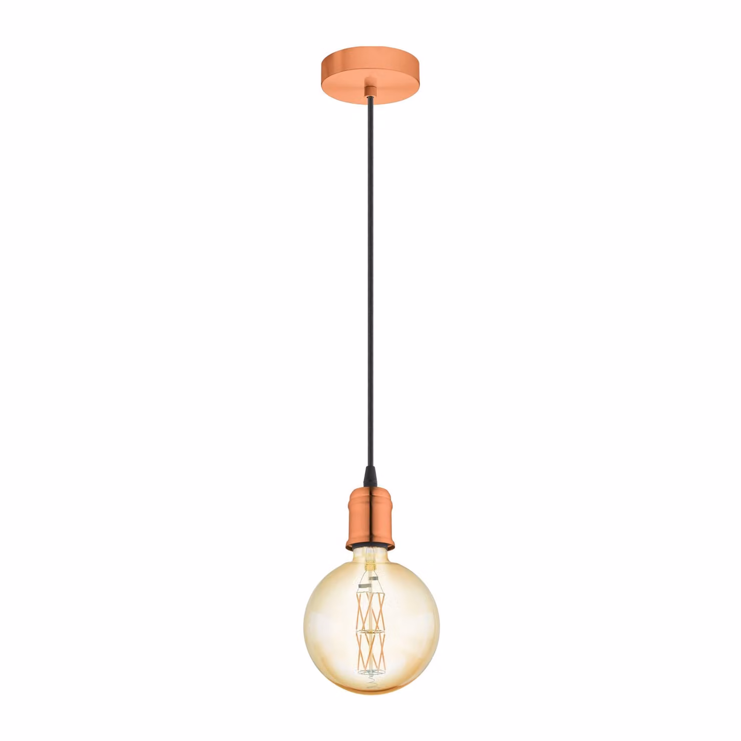 Lampada a sospensione Yorth rame spazzolato Eglo 32539