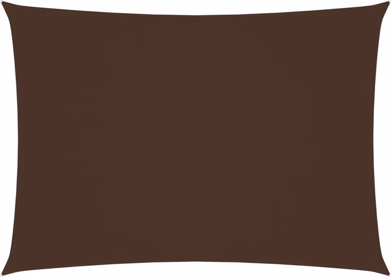 Parasole a Vela Oxford Rettangolare 3x4,5 m Marrone