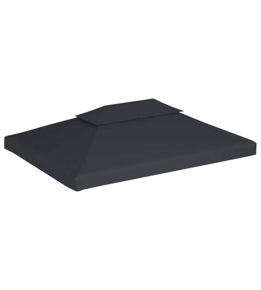 Copertura Superiore per Gazebo a 2 Strati 310g/mq4x3m Antracite