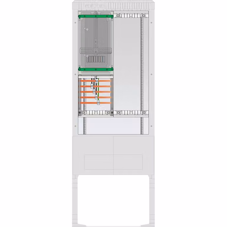 ABN Illuminazione stradale, colonna di collegamento 1 ZP, 5 poli, spazio libero 250x750, senza gancio, copertura ZP IP54, SB175ZL1501X