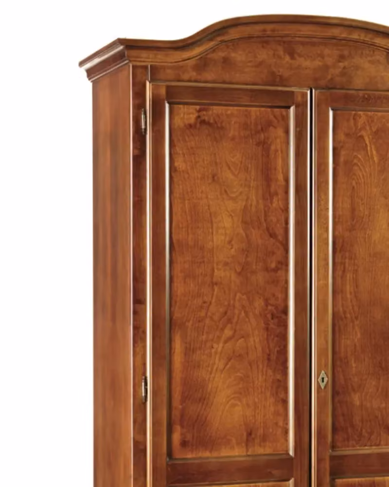 Armadio in legno stile arte povera con 2 ante Mobili 2G colore noce L: 107 cm, P: 55 cm, H: 197 cm – 4
