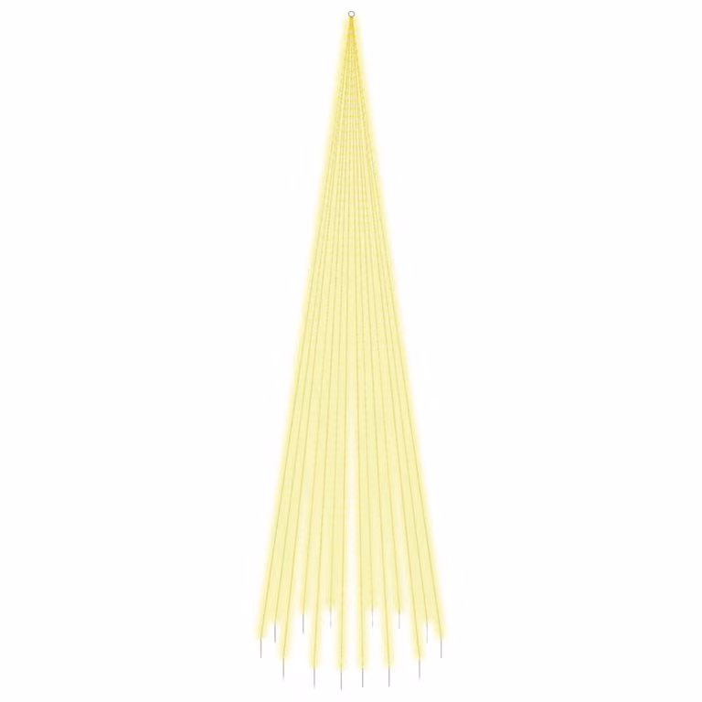 Albero di Natale Pennone Bianco Caldo 1134 LED 800 cm