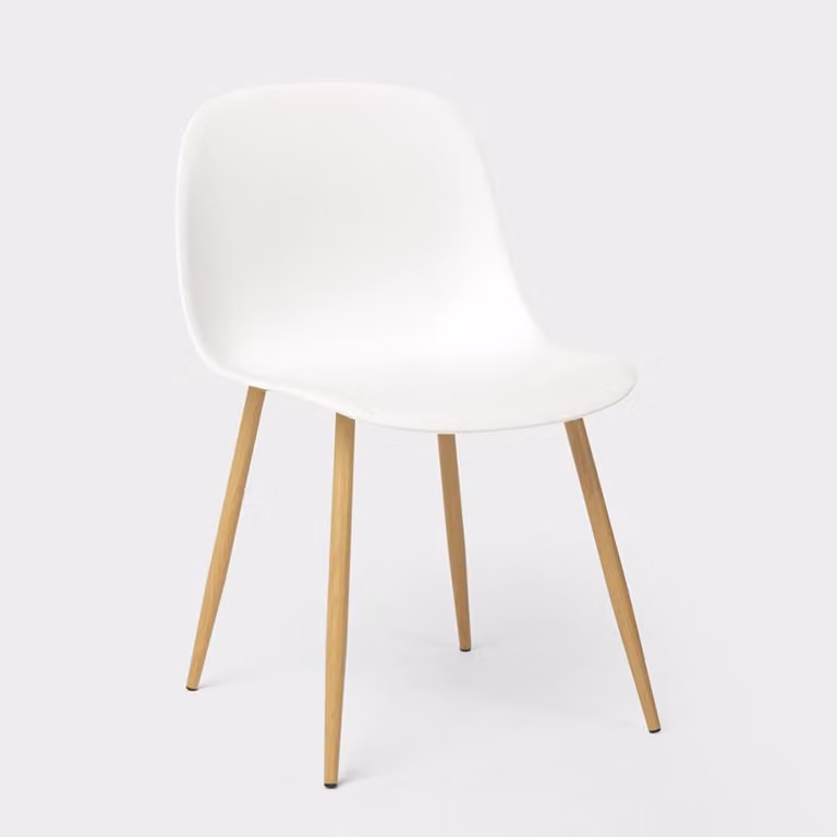 Sedie di design scandinavo per cucina sala da pranzo ristorante Sleek - Bianco