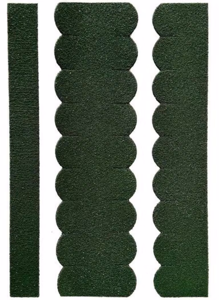 1 set di tegole a coda di castoro (33 mm + 30 cm di lunghezza) verdi