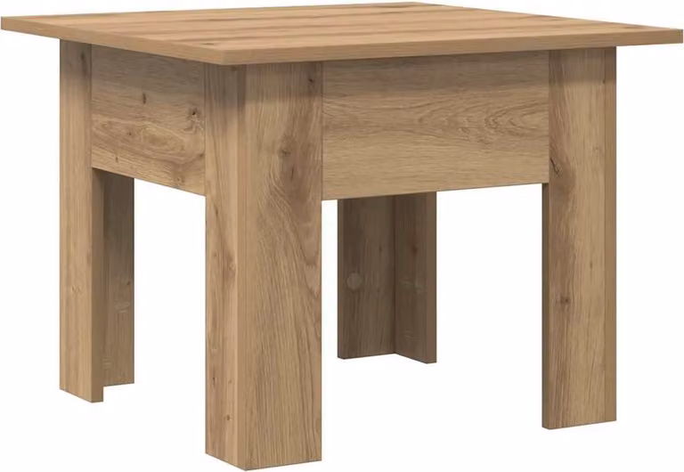 Tavolino da salotto Rovere artigianale 55 x 55 x 42 cm