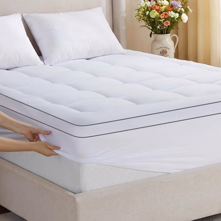 Topper per materasso, dimensioni 140x190 cm, ultra morbido, 1000 g/m²