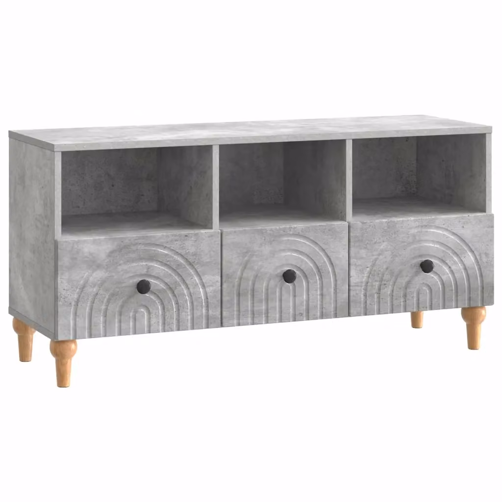 Mobile TV moderno DESIGN IN in MDF grigio, L 102 cm x P 34,5 cm x H 50 cm – 2